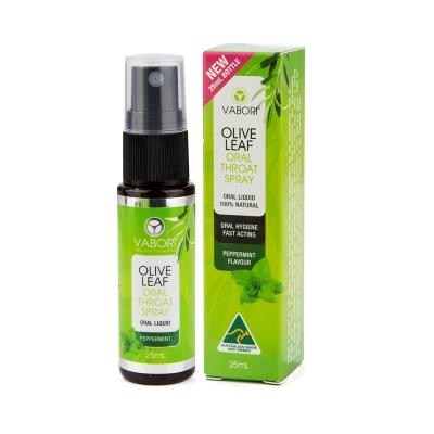 Vabori Olive Leaf Oral Throat Spray Peppermint Flavour Oral Spray 25ml